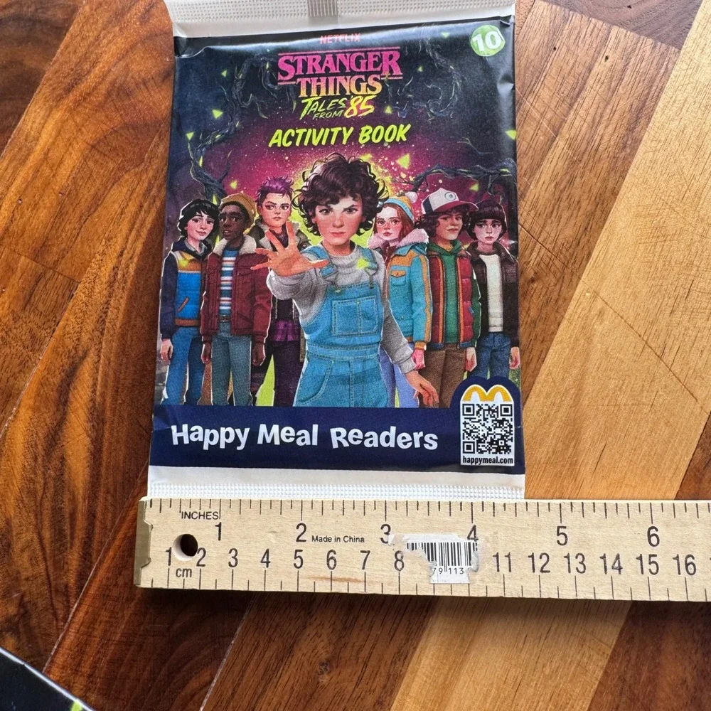 Set of 2 McDonald's Happy Meal Readers Stranger Things Netflix Activity Book #10